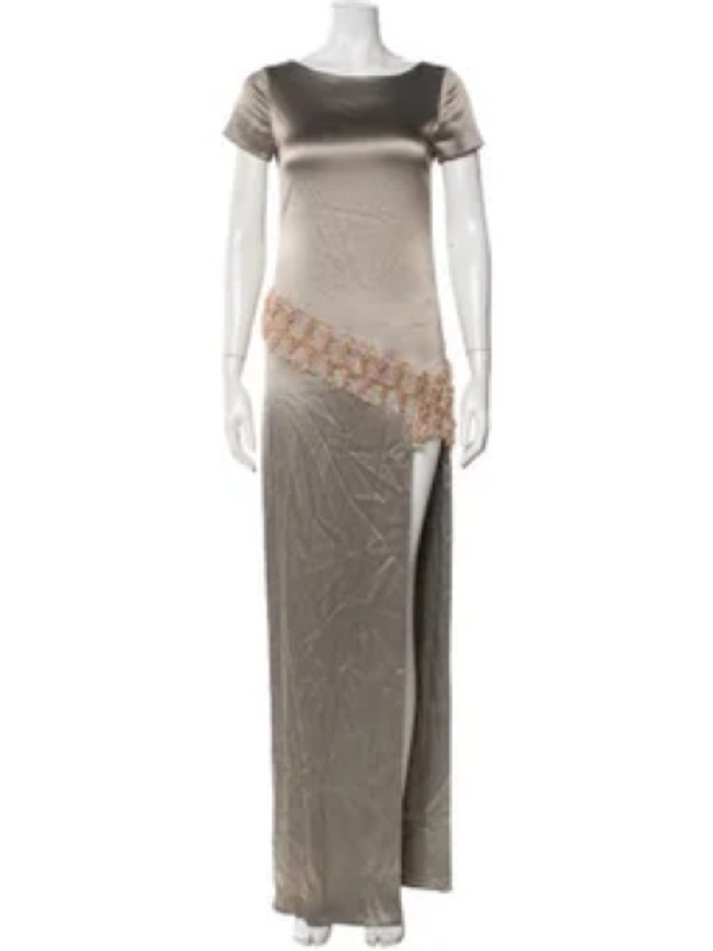 Haney Bateau Neckline Long Dress